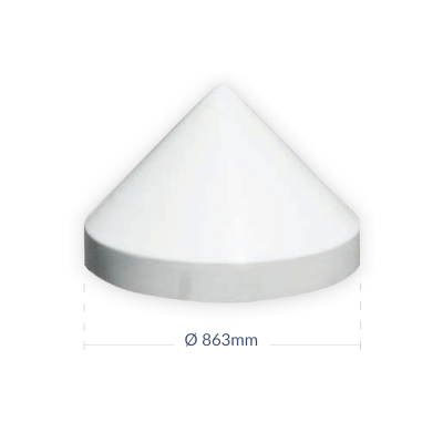 Chapeau de pieu conique Ø863mm