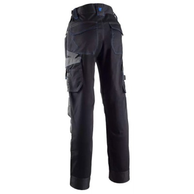 CASITA Pantalon Femme Noir-Bleu