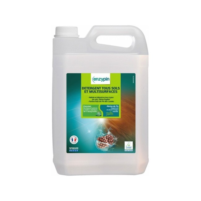 Détergent multi-surfaces Ecolabel Enzypin - bidon de 5 L