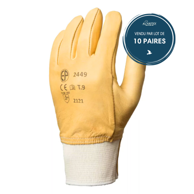 Gants EUROSTRONG 2450 fleur vach.hydrofuge prot.artère