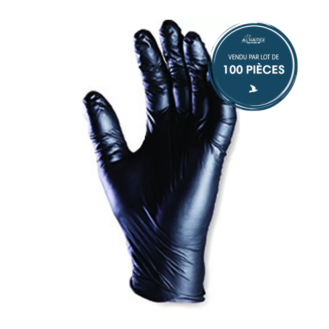 Gants EURO-ONE 5930 nitrile noir non-pdré AQL 1.5 100gts