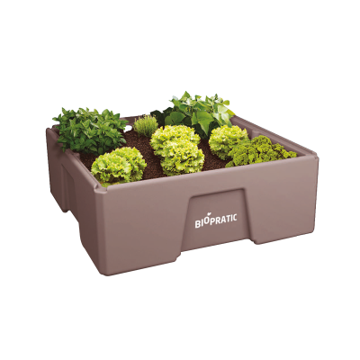 Biopratic - Jardinière Semi Autonome - Couleur Taupe